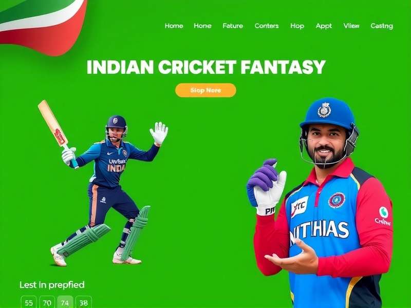 Indian Cricket Fantasy Game Interface Indian Cricket Fantasy Homepage